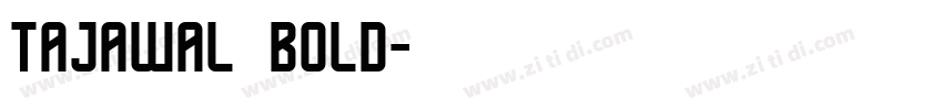 tajawal bold字体转换